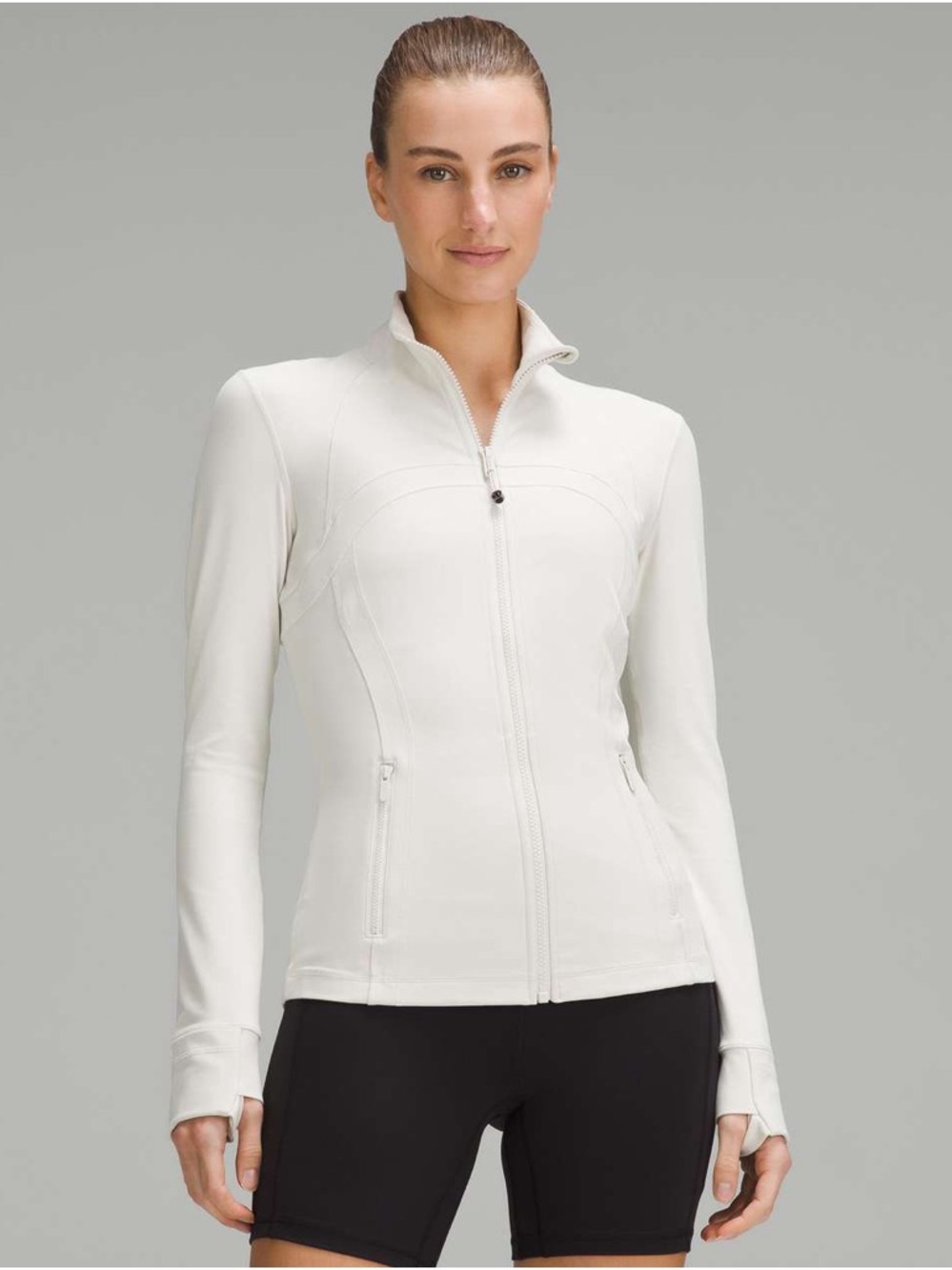 Lululemon define jacket nulu in color bone